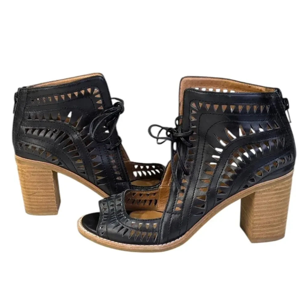 Jeffrey Campbell Cordillo Sandal/Booties EUC $189 Size 9   S3534